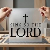 Sing Lord Christian Diy Christian Faith Ready to Press DTF Transfer for Dtf