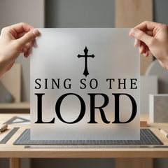 Sing Lord Christian Diy Christian Faith Ready to Press DTF Transfer for Dtf