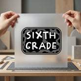 Sixth Grade Cow Retro Funny Retro Ready to Press DTF Transfer for Dtf
