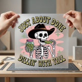 Skeleton Eating Pickles Just Usa Funny Ready to Press DTF Transfer for Dtf