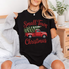 Small Town Christmas Truck Usa Christmas Ready to Press DTF Transfer for Dtf