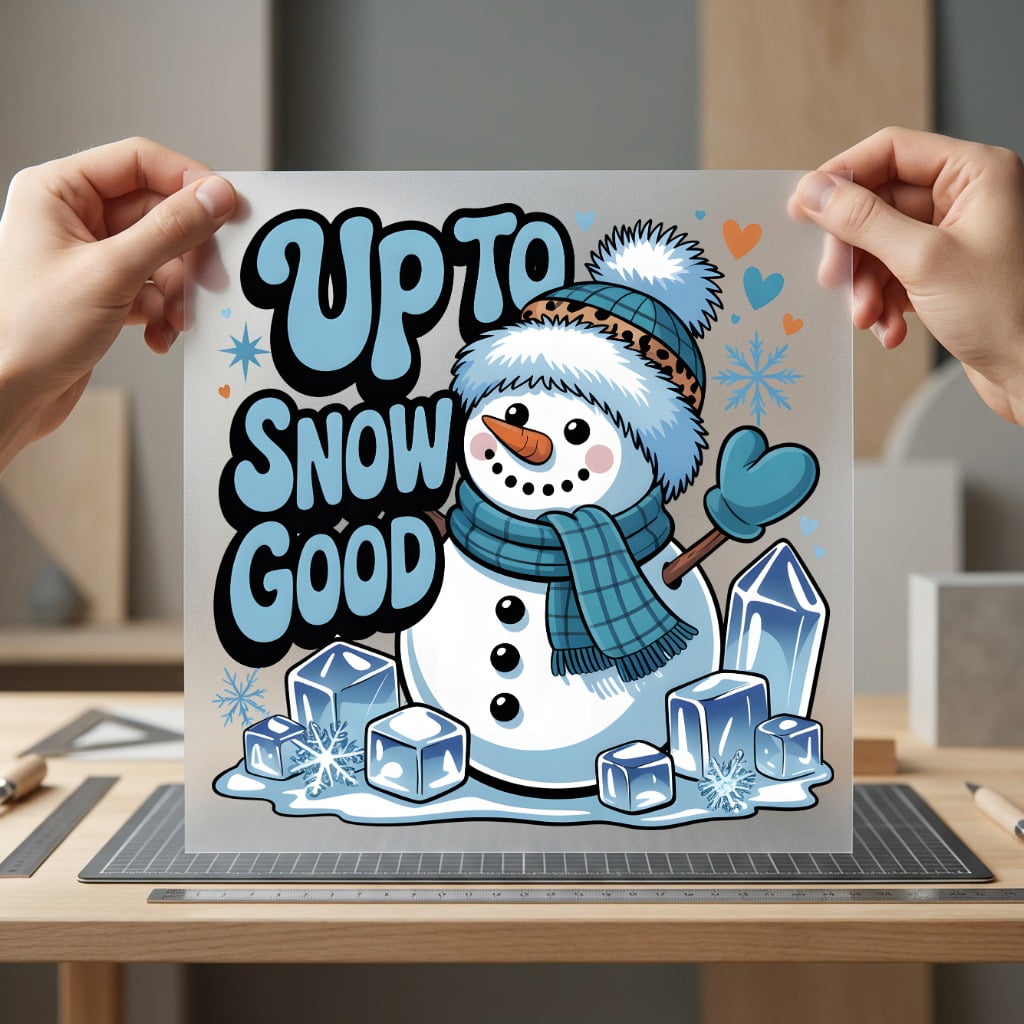 Snow Good Snowman Winter Christmas Winter Ready to Press DTF Transfer for Dtf