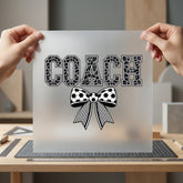 Soccer Coach Bow Sporty Mom Fitness Ready to Press DTF Transfer for Dtf