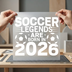 Soccer Legends Born Sports Fitness Ready to Press DTF Transfer for Dtf