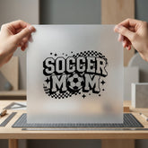 Soccer Mom Checker Flag Mom Vintage Ready to Press DTF Transfer for Dtf