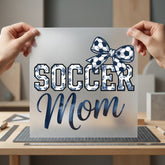 Soccer Mom Floral Bow Mom Vintage Ready to Press DTF Transfer for Dtf