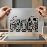 Soccer Mom Leopard Team Mom Fitness Ready to Press DTF Transfer for Dtf