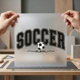 Soccer Mom Sports Fanatics Mom Fitness Ready to Press DTF Transfer for Dtf