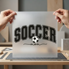 Soccer Mom Sports Fanatics Mom Fitness Ready to Press DTF Transfer for Dtf