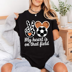 Soccer Peace Heart Sporty Mom Fitness Ready to Press DTF Transfer for Dtf