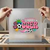 Soccer Retro Sporty Diy Retro Fitness Ready to Press DTF Transfer for Dtf
