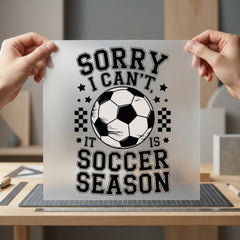 Soccer Season Fun Quote Vintage Retro Ready to Press DTF Transfer for Dtf