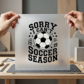 Soccer Season Sports Fan Vintage Retro Ready to Press DTF Transfer for Dtf