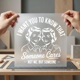 Someone Cares Retro Sarcasm Funny Sarcastic Ready to Press DTF Transfer for Dtf