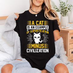 Sophisticated Cat Quote Humorous Mom Dad Ready to Press DTF Transfer for Dtf
