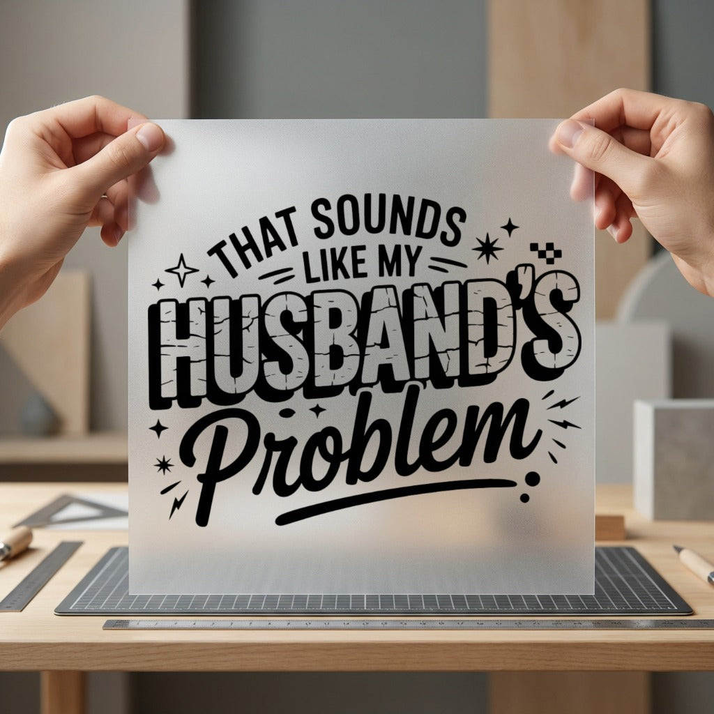 Sounds Like Husband Problem Mom Funny Ready to Press DTF Transfer for Dtf