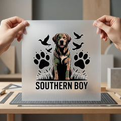 Southern Boy Dog Hunting Usa Mom Ready to Press DTF Transfer for Dtf