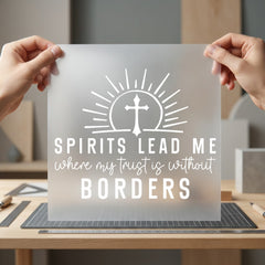 Spirits Lead Faith-inspired Diy Christian Faith Ready to Press DTF Transfer for Dtf
