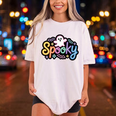 Spooky Ghost Halloween Diy Halloween Funny Ready to Press DTF Transfer for Dtf
