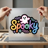 Spooky Ghost Halloween Diy Halloween Funny Ready to Press DTF Transfer for Dtf