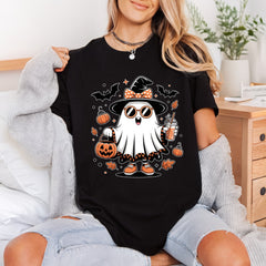 Spooky Ghost Halloween Retro Halloween Autumn Ready to Press DTF Transfer for Dtf