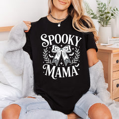 Spooky Mama Bow Halloween Halloween Mom Ready to Press DTF Transfer for Dtf