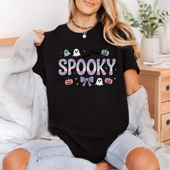 Spooky Pastel Halloween Kawaii Halloween Funny Ready to Press DTF Transfer for Dtf
