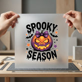 Spooky Season Pumpkin Halloween Halloween Ready to Press DTF Transfer for Dtf