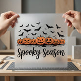 Spooky Season Pumpkins Bats Halloween Fall Ready to Press DTF Transfer for Dtf