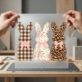 Spring Bunny Patchwork Easter Easter Pet Ready to Press DTF Transfer for Dtf