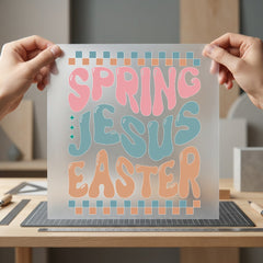 Spring Jesus Easter Retro Faith Jesus Ready to Press DTF Transfer for Dtf