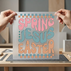 Spring Jesus Easter Retro Faith Jesus Ready to Press DTF Transfer for Dtf