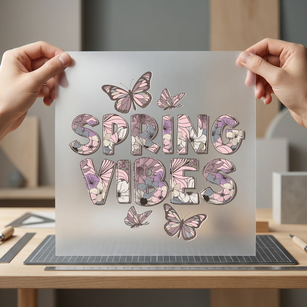 Spring Vibes Floral Butterflies Spring Vintage Ready to Press DTF Transfer for Dtf
