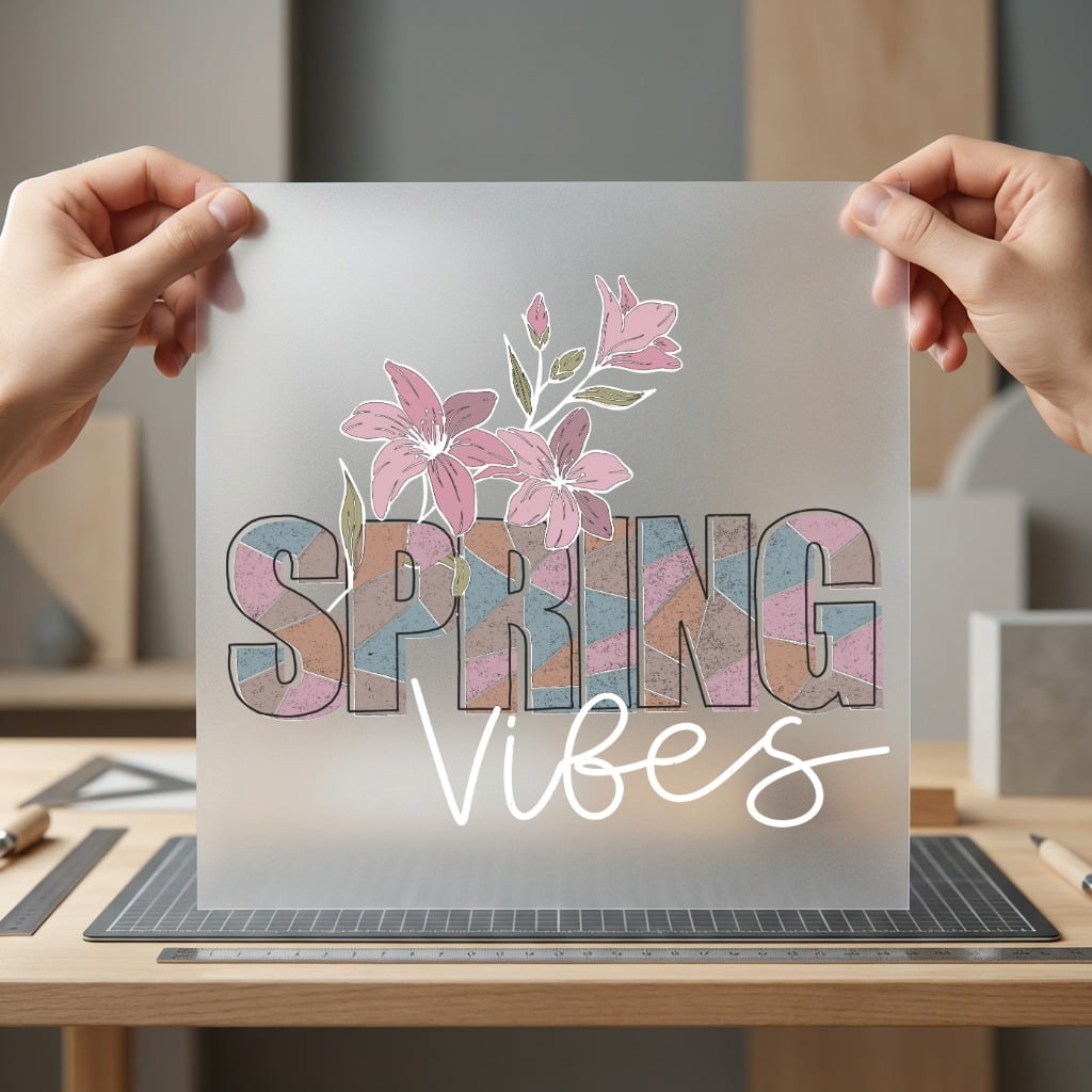Spring Vibes Floral Cozy Spring Vintage Ready to Press DTF Transfer for Dtf