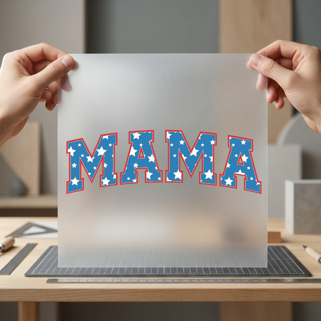 Star Spangled Mama Patriotic 4th Of July Patriotic Ready to Press DTF Transfer for Dtf