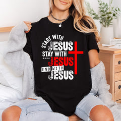 Start Jesus Faith-inspired Diy Christian Faith Ready to Press DTF Transfer for Dtf