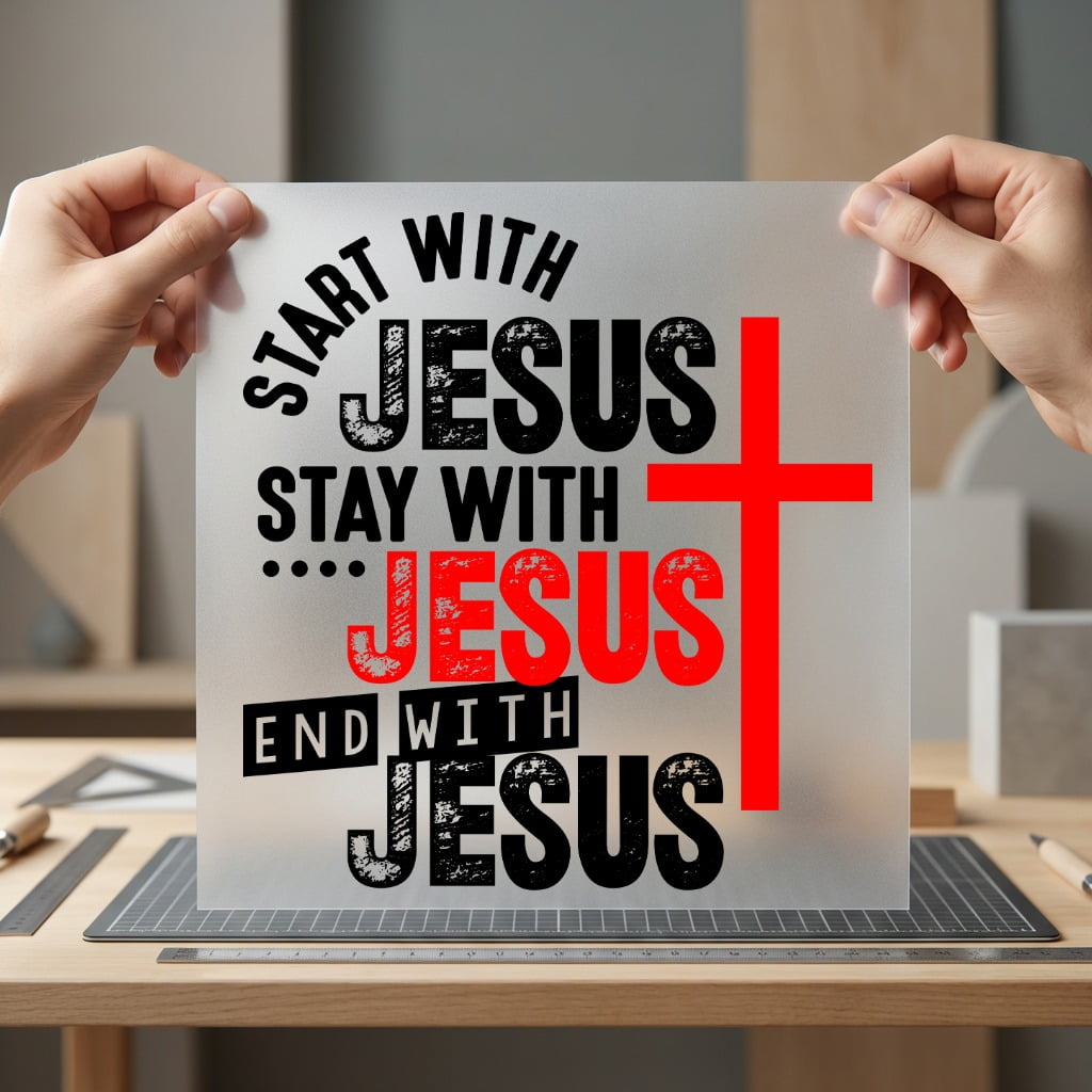 Start Jesus Faith-inspired Diy Christian Faith Ready to Press DTF Transfer for Dtf