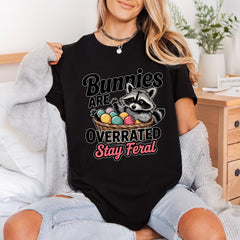 Stay Feral Raccoon Easter Easter Spring Ready to Press DTF Transfer for Dtf
