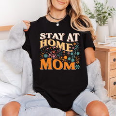 Stay Home Mom Floral Mom Vintage Ready to Press DTF Transfer for Dtf