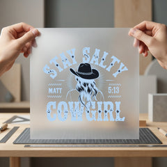 Stay Salty Cowgirl Western Christian Faith Ready to Press DTF Transfer for Dtf