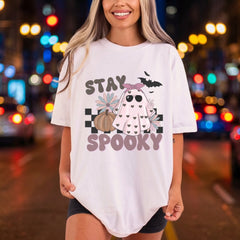 Stay Spooky Ghost Retro Halloween Vintage Ready to Press DTF Transfer for Dtf