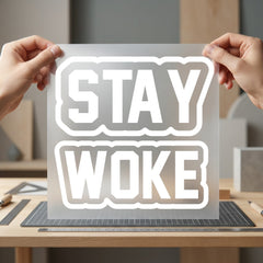 Stay Woke Bold Statement Usa Freedom Ready to Press DTF Transfer for Dtf