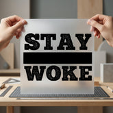 Stay Woke Bold Statement Usa Freedom Ready to Press DTF Transfer for Dtf
