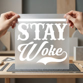 Stay Woke Empowering Diy Usa Freedom Ready to Press DTF Transfer for Dtf