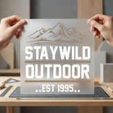 Staywild Outdoor Retro Mountain Vintage Retro Ready to Press DTF Transfer for Dtf
