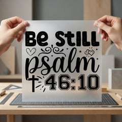 Still Psalm Faith-inspired Diy Christian Faith Ready to Press DTF Transfer for Dtf