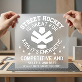 Street Hockey Quote Motivational Winter Retro Ready to Press DTF Transfer for Dtf