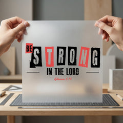 Strong Lord Christian Diy Christian Faith Ready to Press DTF Transfer for Dtf
