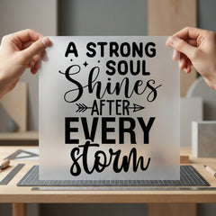 Strong Soul Shines After Aesthetic Ready to Press DTF Transfer for Dtf