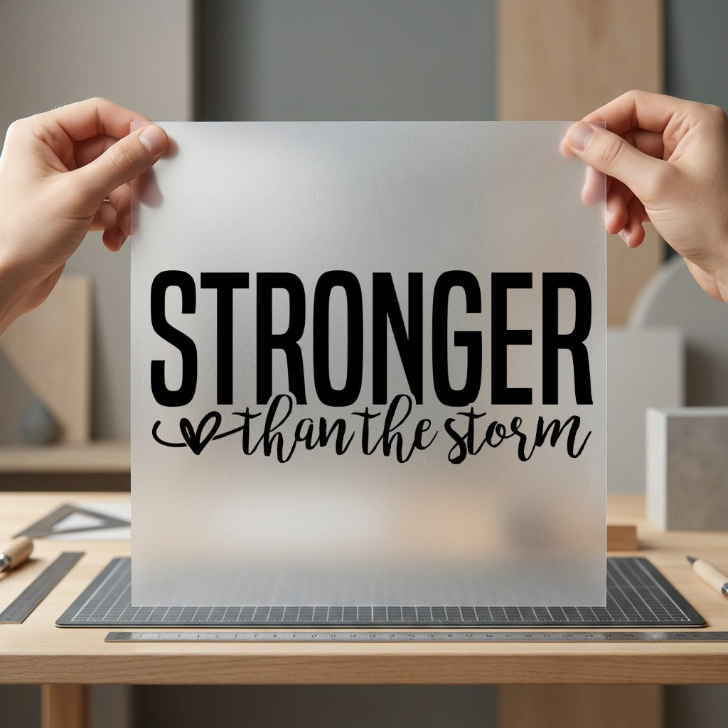 Stronger Than Storm Motivational Empowerment Collection Resilience Collection Ready to Press DTF Transfer for Dtf